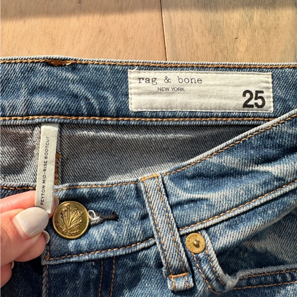 Rag & Bone Peyton Jeans Huntley wash size 25 - Picture 3 of 4